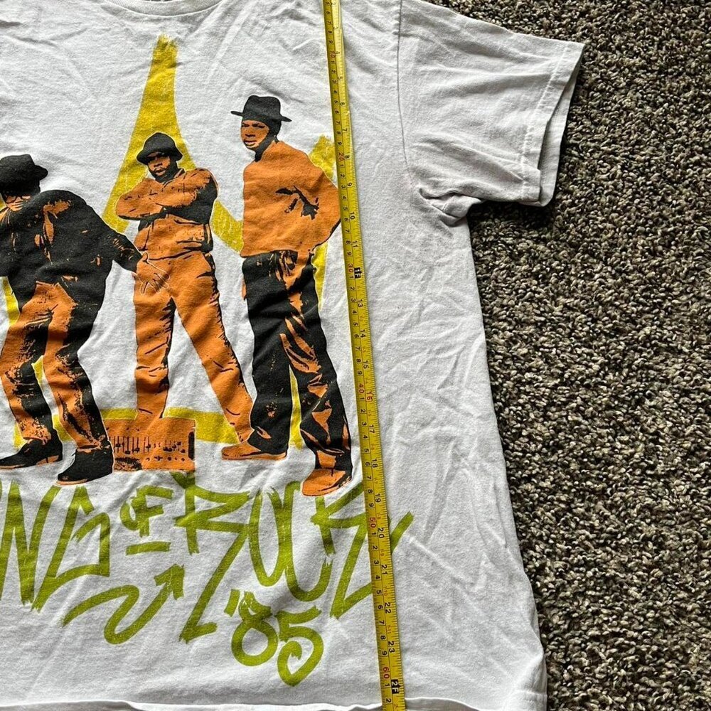 Run DMC T-Shirt Men Medium White Tee 80s Rap Tour Grunge Collectors Cotton Shirt - Picture 6 of 7
